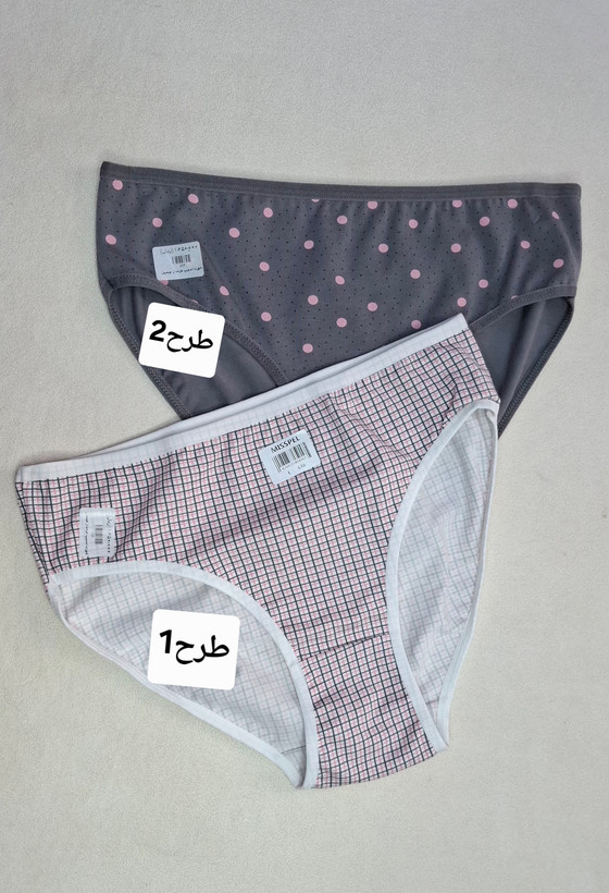 شورت اسلیپ زنانه طرحدار نخ پنبه میسپل L(لارج)