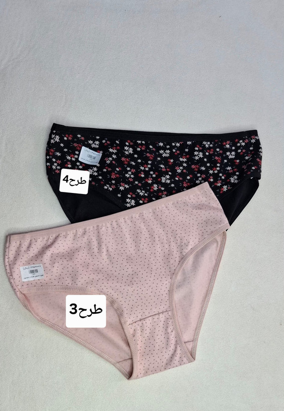 شورت اسلیپ زنانه طرحدار نخ پنبه میسپل L(لارج)