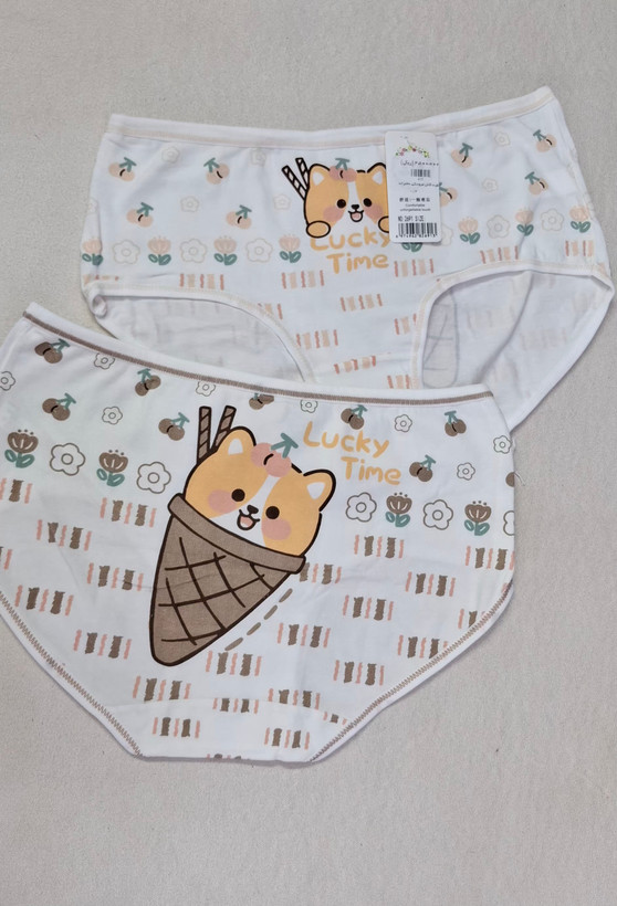 شورت عروسکی طرح بستنی نخ پنبه وارداتی