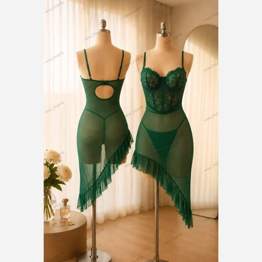 لباس خواب فانتزی فنردار کد Kleren 3227